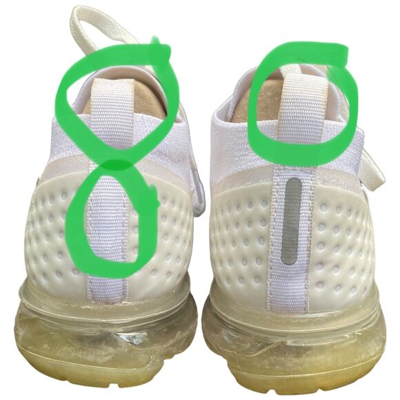 Nike Air Vapormax FlyKnit 2 Women's size 8 triple White Pure Running Shoes - Picture 12 of 12